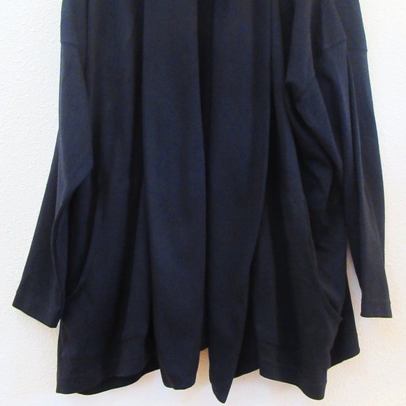 Black ESKANDAR 100% Pima Cotton Jacket, One Size, Very Good Condition - Picture 5 of 15